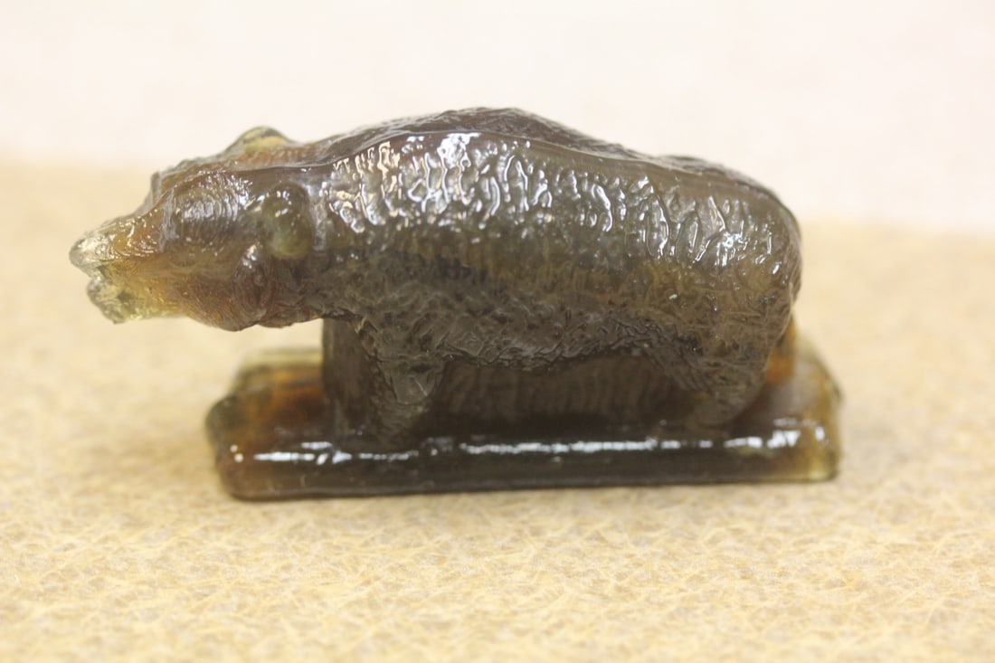 Small Glass Bear: 2 1/2" across