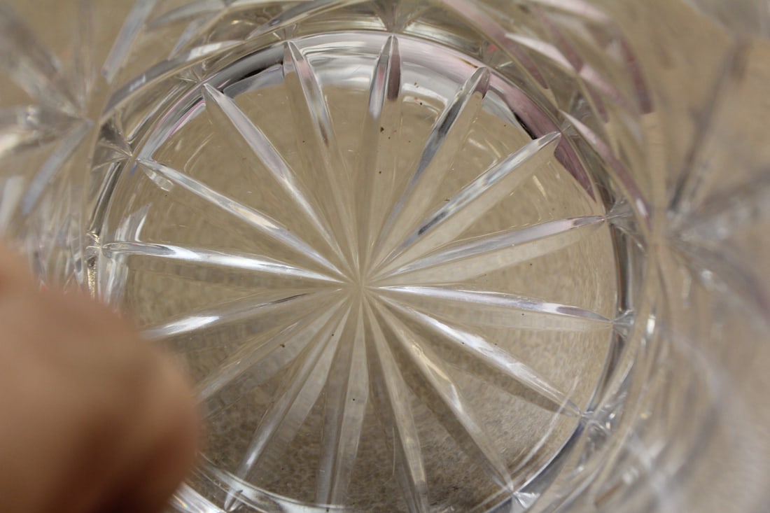 Cut Glass Container - 5