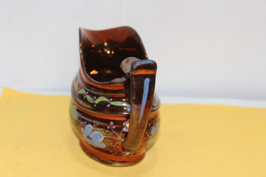 A Ceramic Lusterware Creamer - 4