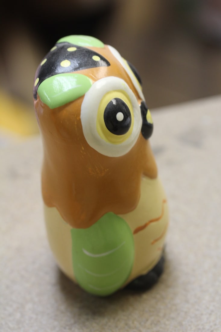 Ceramic Owl Figurine - 4