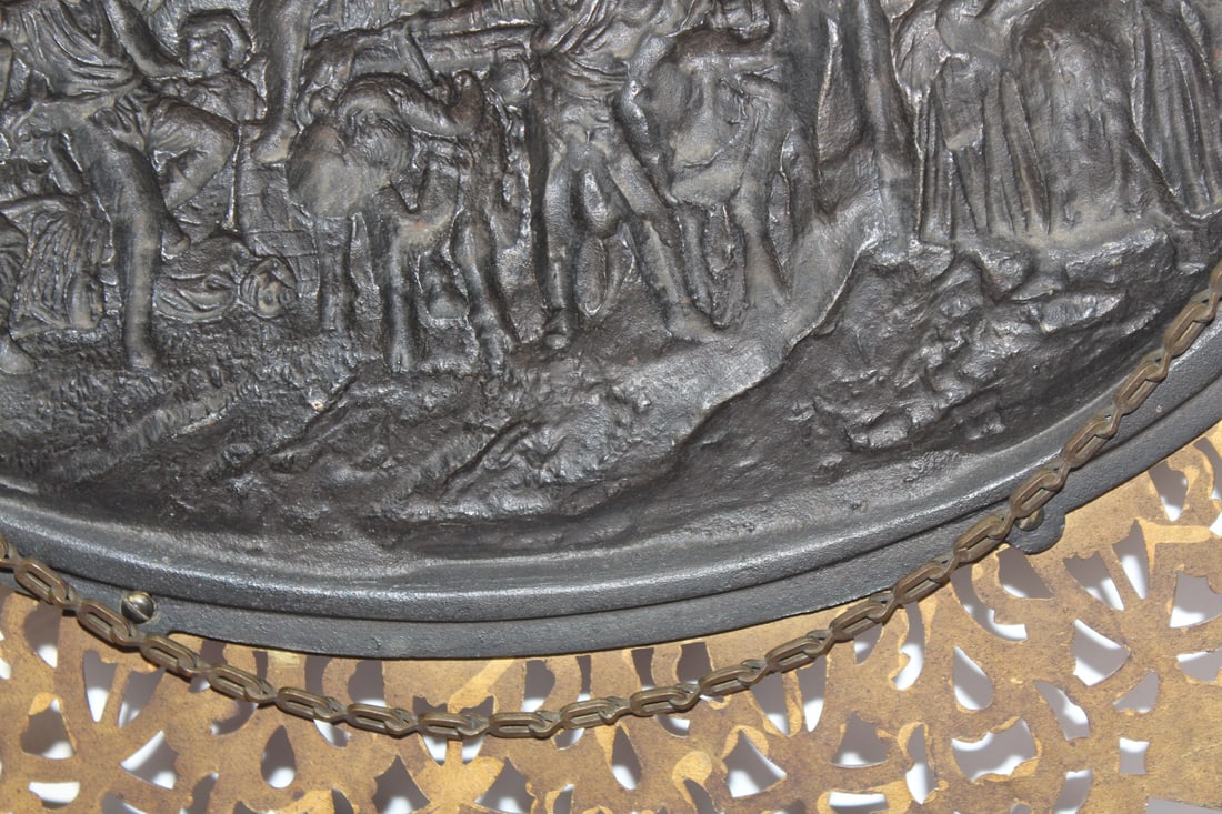 A Framed Bronze Plaque - 10