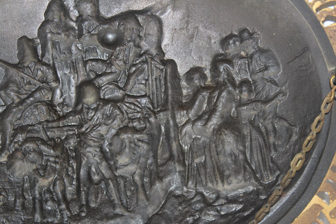 A Framed Bronze Plaque - 7