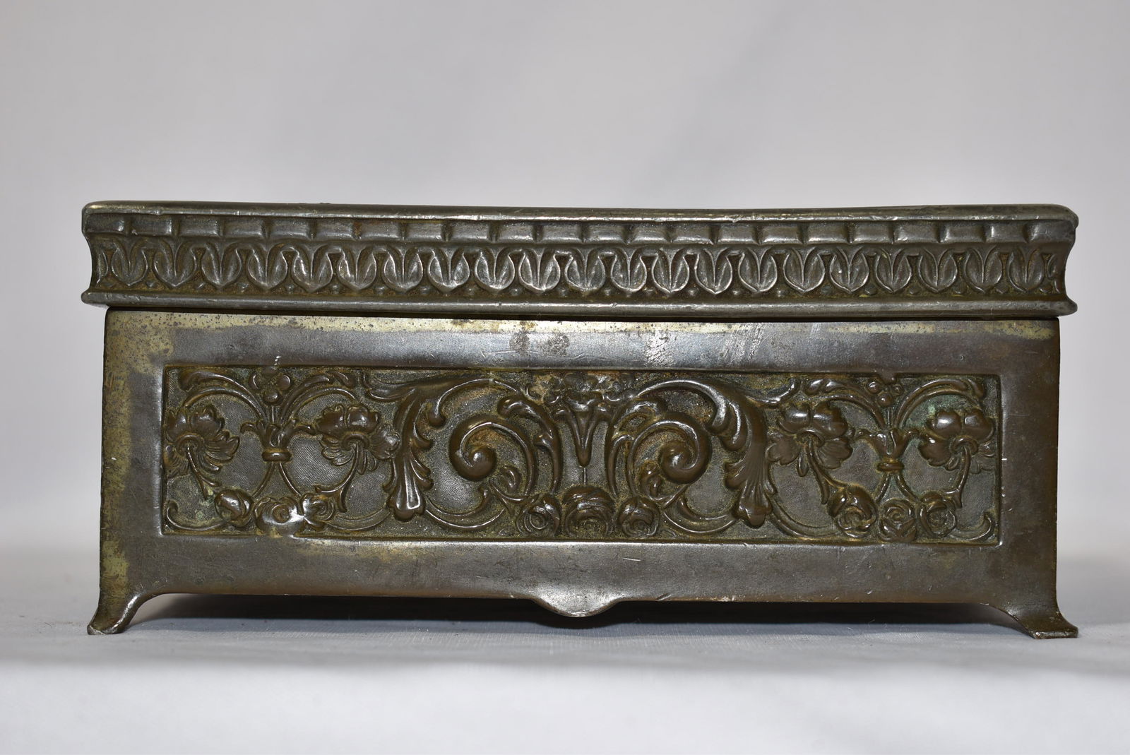 A Repousse Metal Box - 2