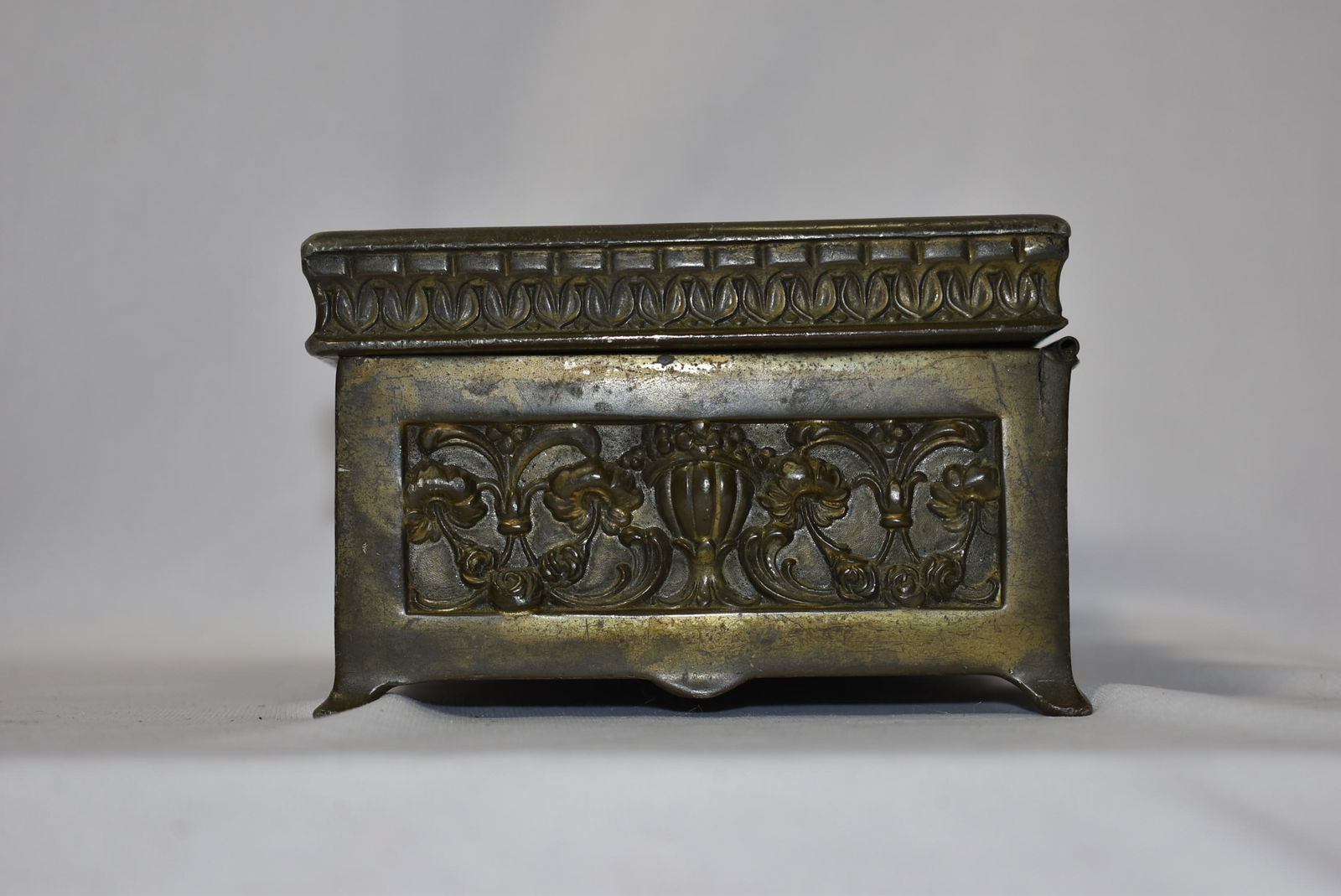 A Repousse Metal Box - 3