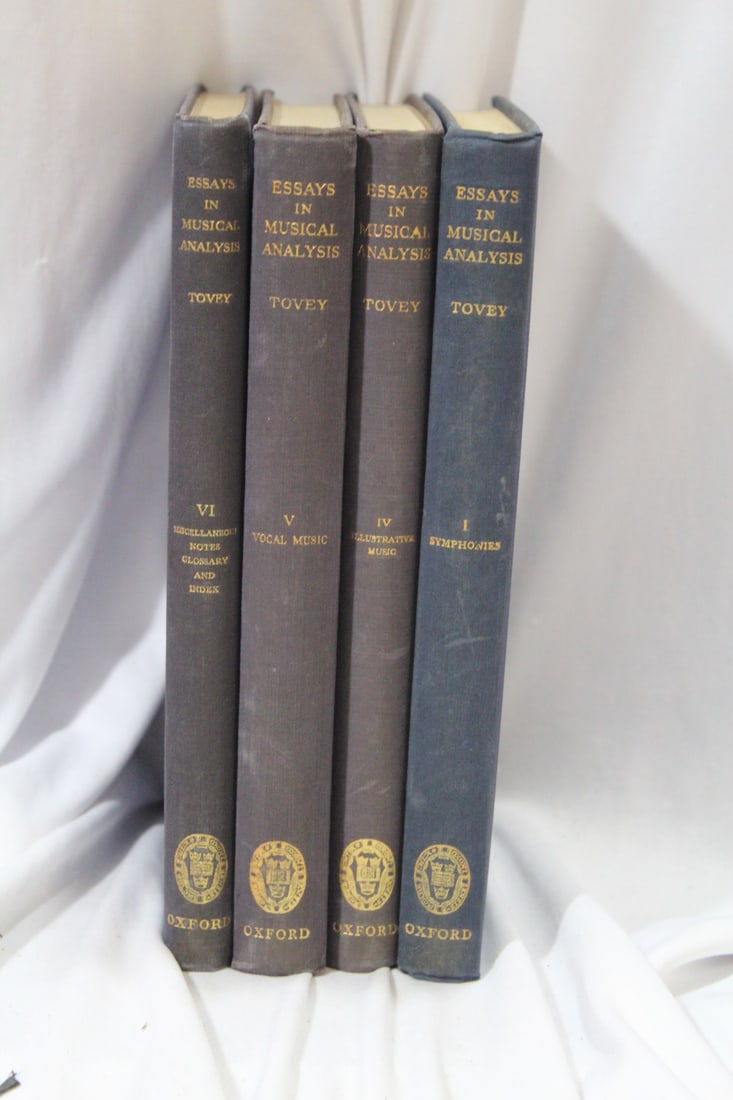 4 Hardcover Books: Essays in Musical Analysis: volume 1, 4, 5 and 6