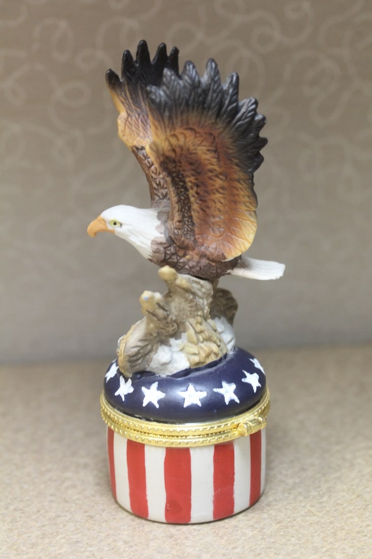 Eagle Ceramic Trinket Box - 2