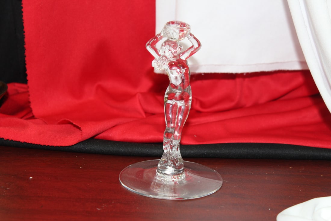 A Nude Glass Figure: 5 1/2" tall