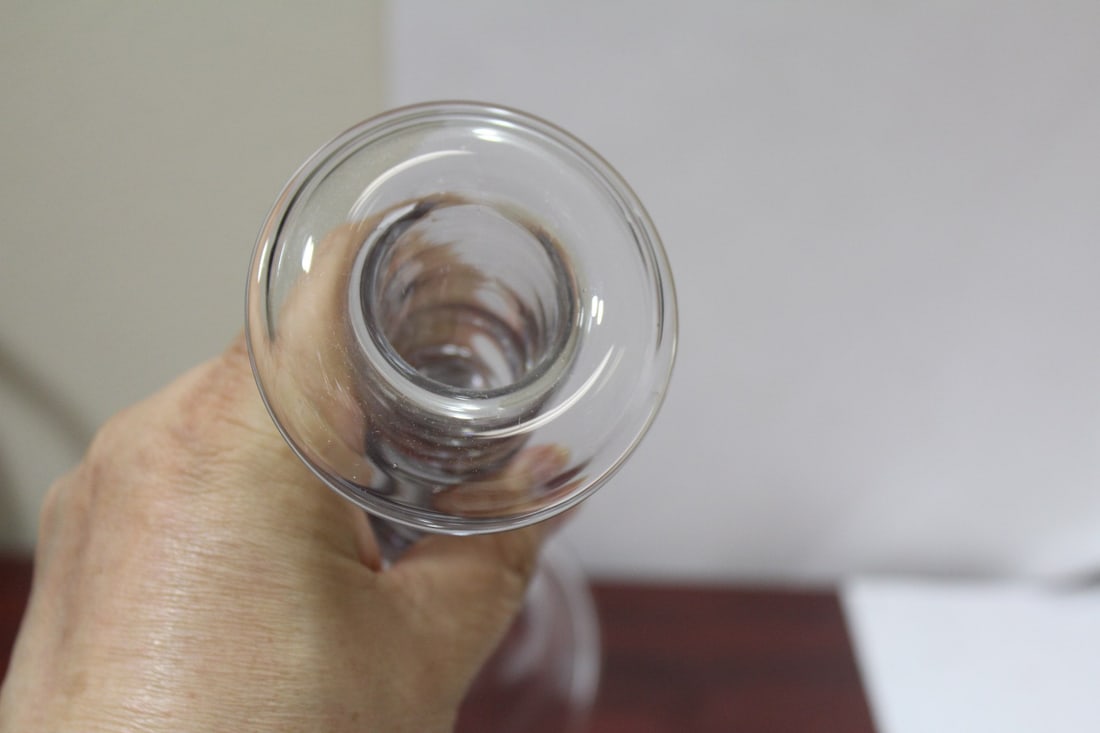 A Single Glass Candlestick - 4