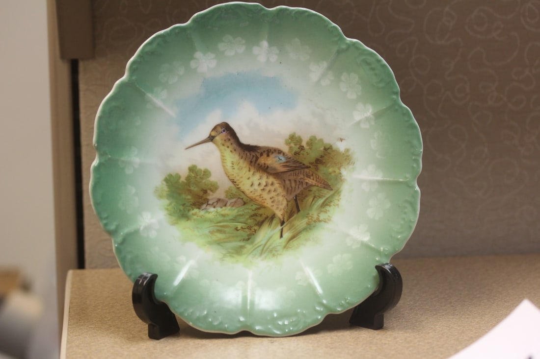 Vintage Bird Plate: 7 7/8" in diameter