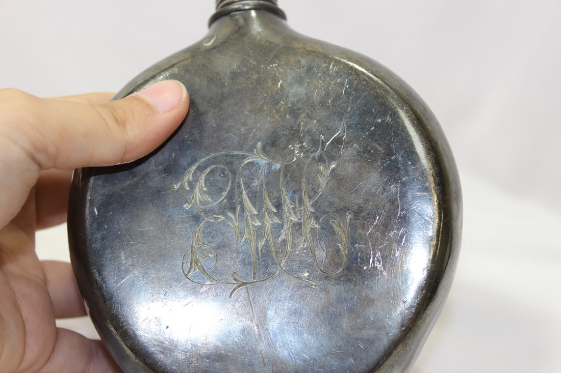 A Pewter Flask - 3