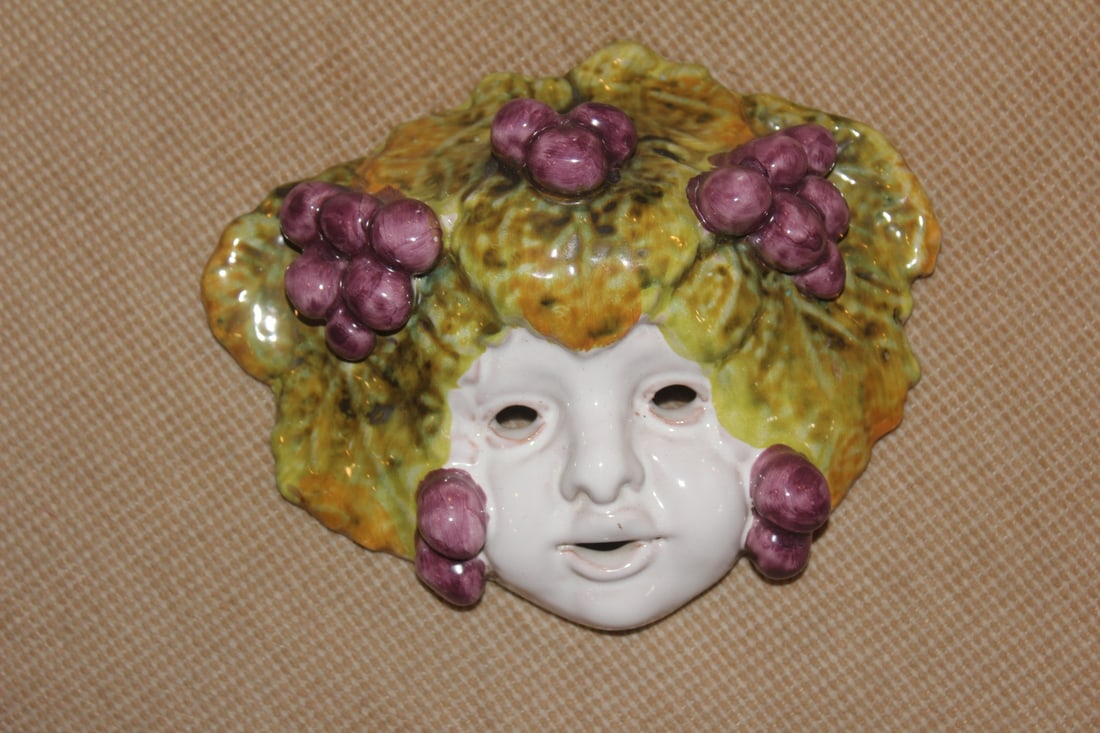 Decorative Clay Mask: 6 1/2" across