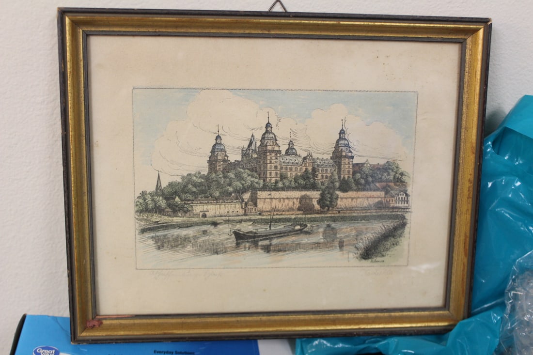 Signed Lochler Engraving: 13 1/4" x 10 1/2" - most likely 19th century