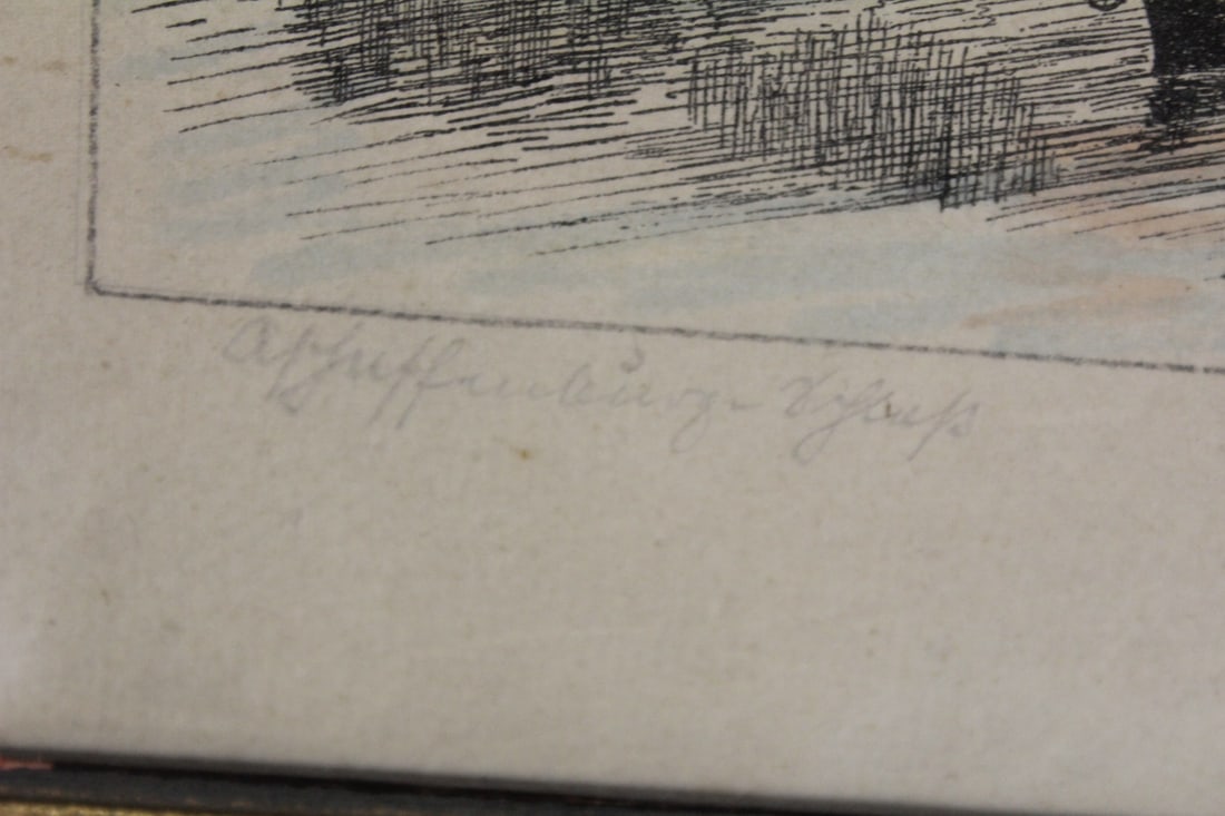 Signed Lochler Engraving - 4