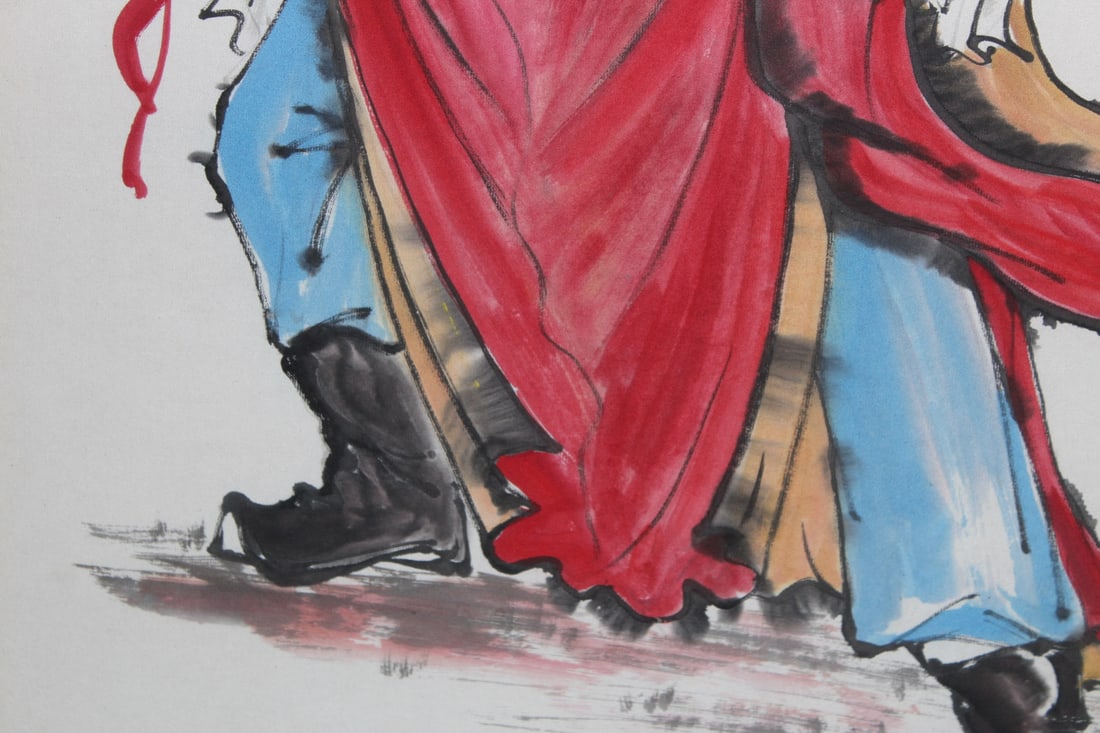 A Chinese Watercolour of a Warrior - 7