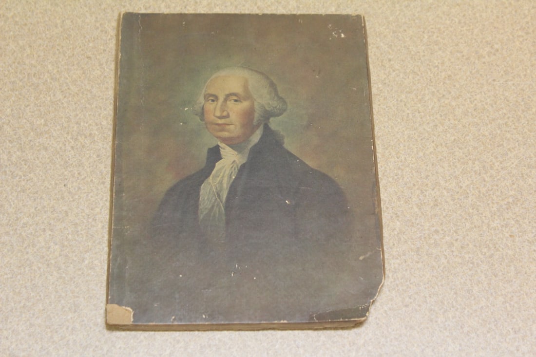 Antique Print of George Washington: most likely 19th century - please check images for condition - rare - 7 1/2" x 5 1/2"