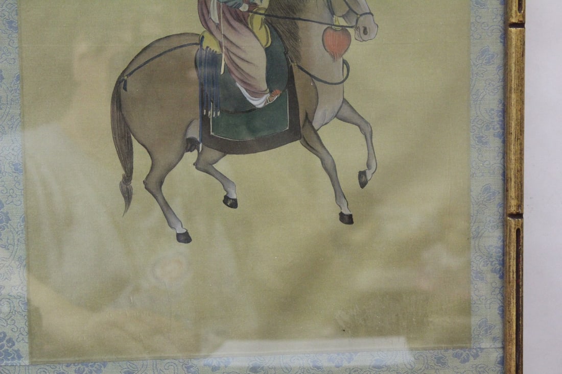 A Chinese Pastel on Silk Painting - 4