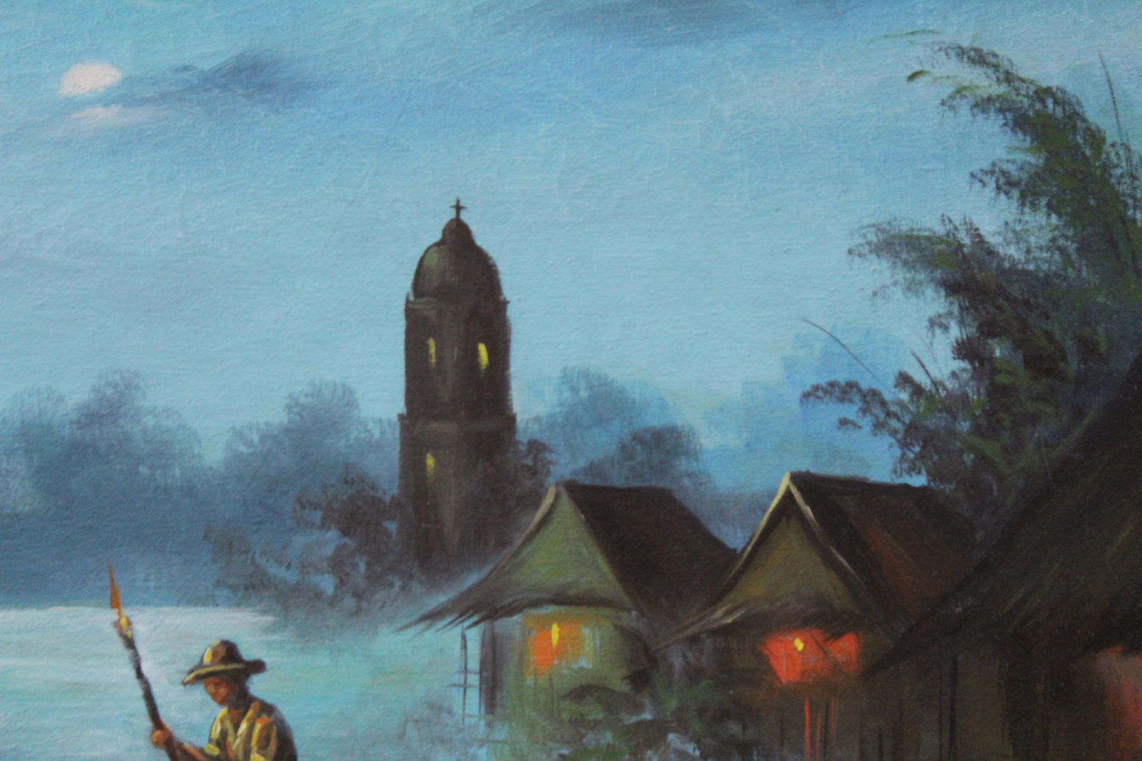 Oil on Canvas of Oriental Scene - 3