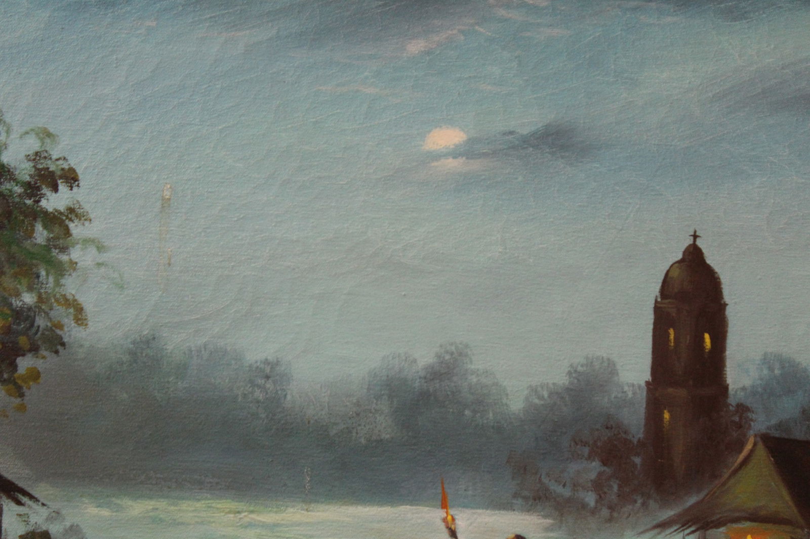 Oil on Canvas of Oriental Scene - 7