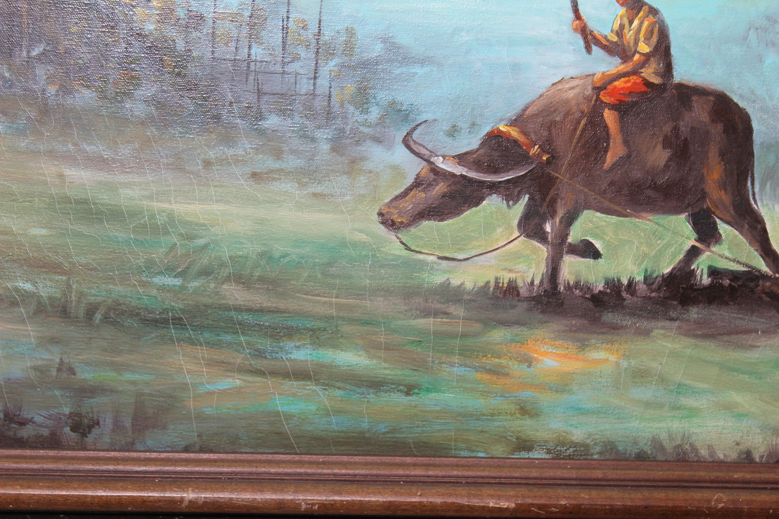 Oil on Canvas of Oriental Scene - 8