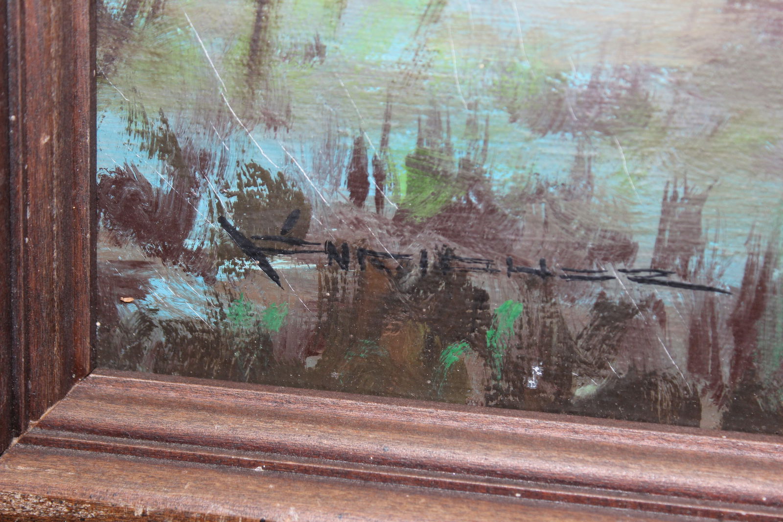 Oil on Canvas of Oriental Scene - 9