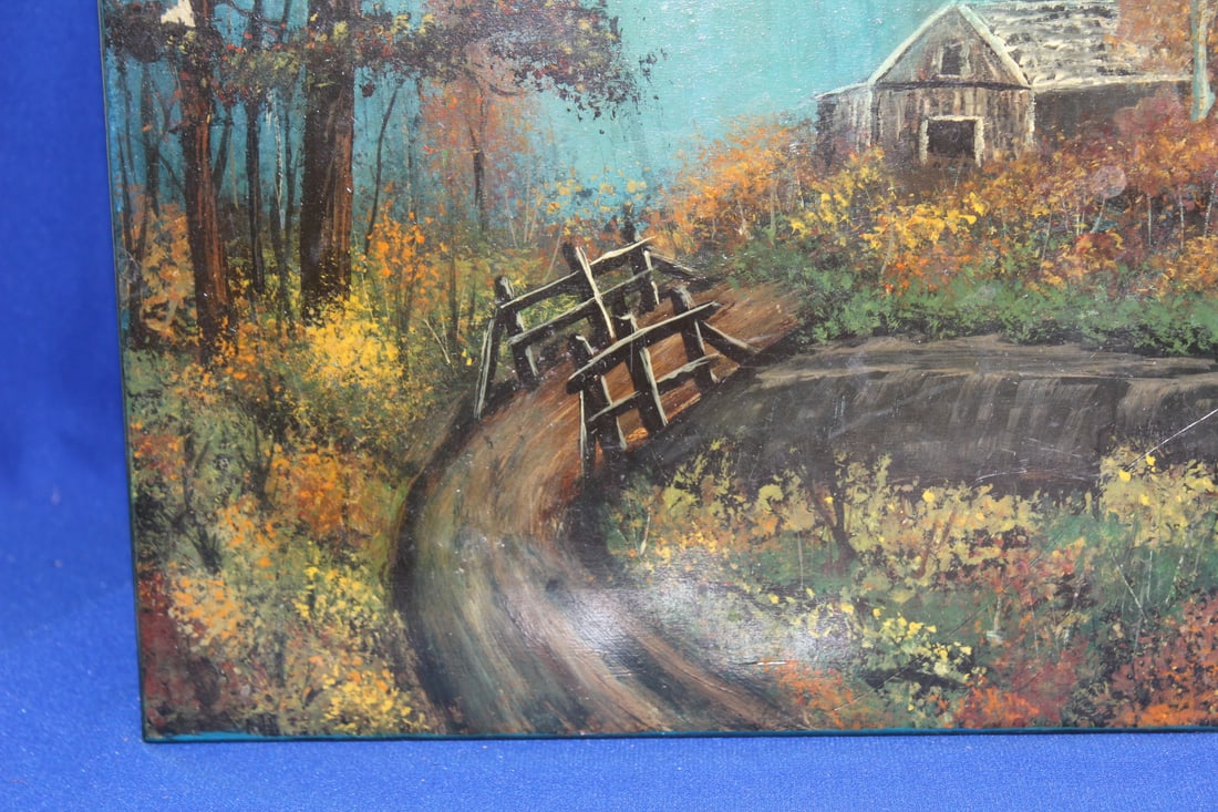 An Oil Painting on Chair - 4