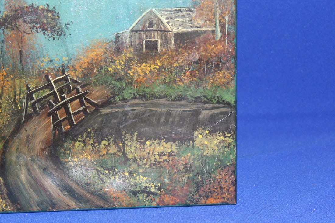 An Oil Painting on Chair - 5