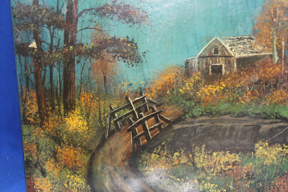 An Oil Painting on Chair - 6