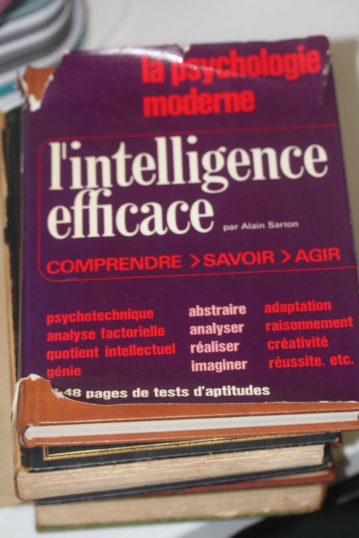 Hardcover Book in French by Alain Sarton: Rare - La Psychologie moderne L'Intelligence efficace 