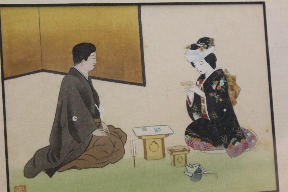 Antique/Vintage Japanese Painting on Silk - 2