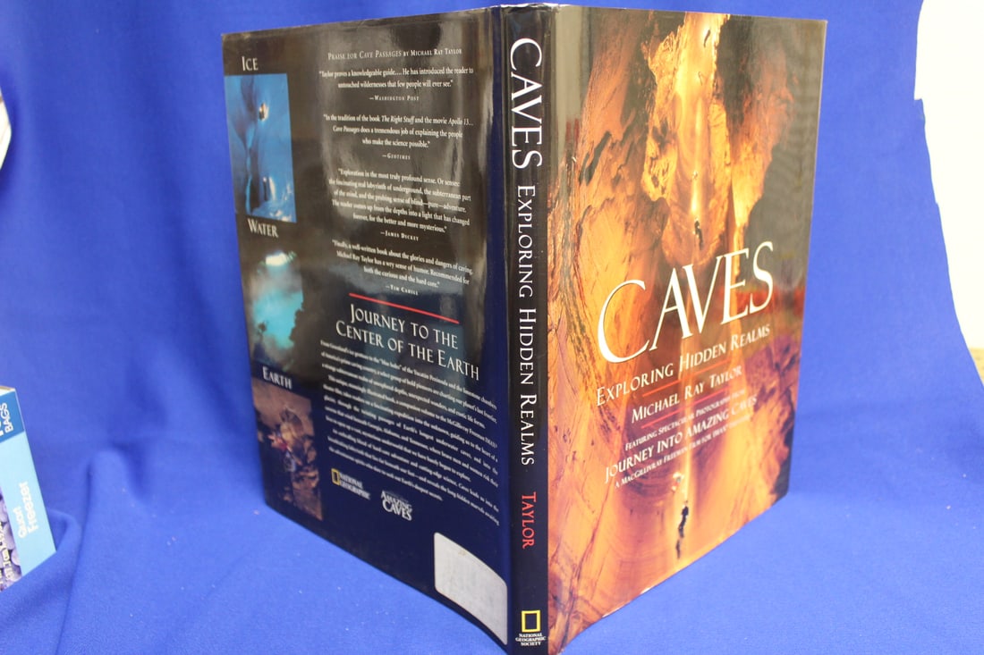 Hardcover Book on Caves: as shown 