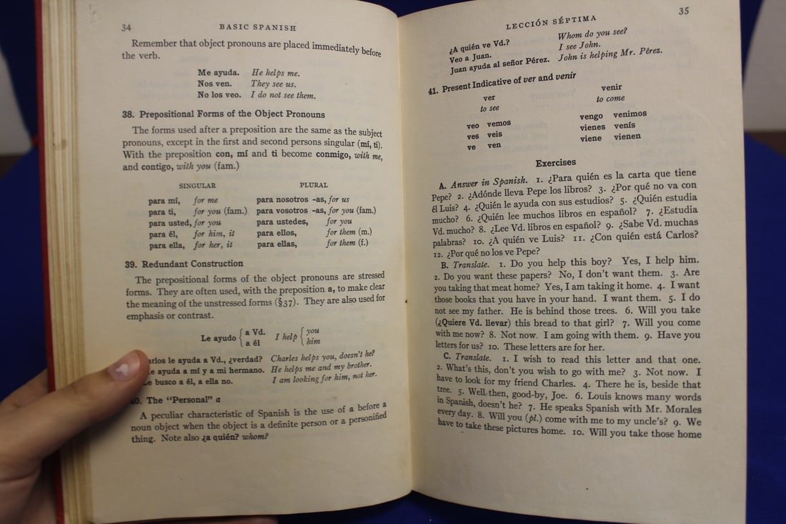 Hardcover Book: Basic Spanish - 4