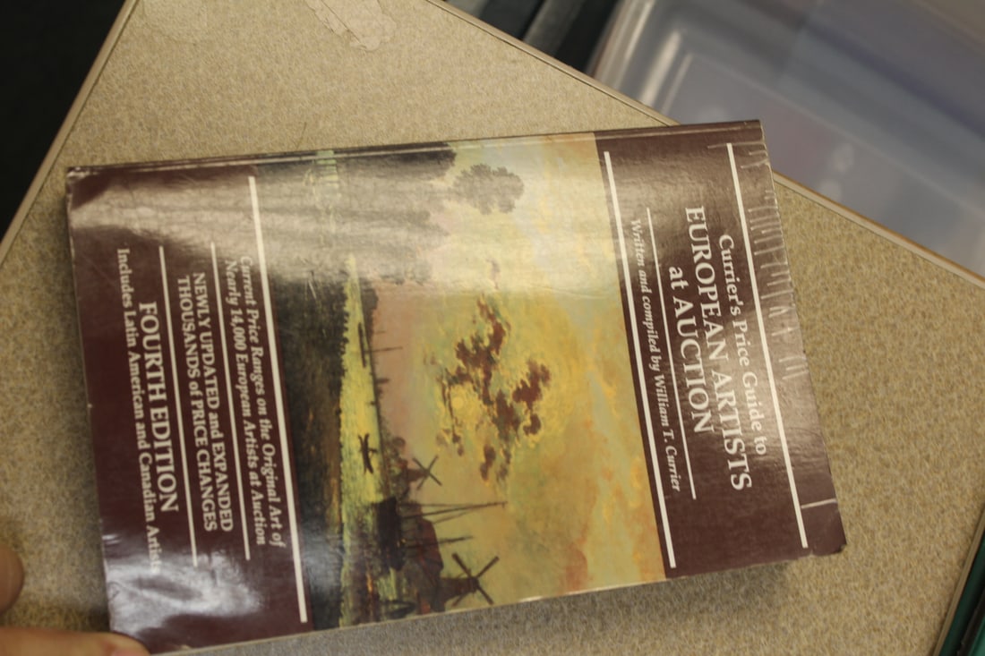 Softcover Book: European Artists at Auction: as shown 