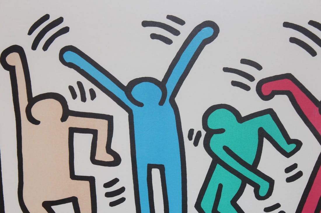 A Framed Keith Haring Poster - 2