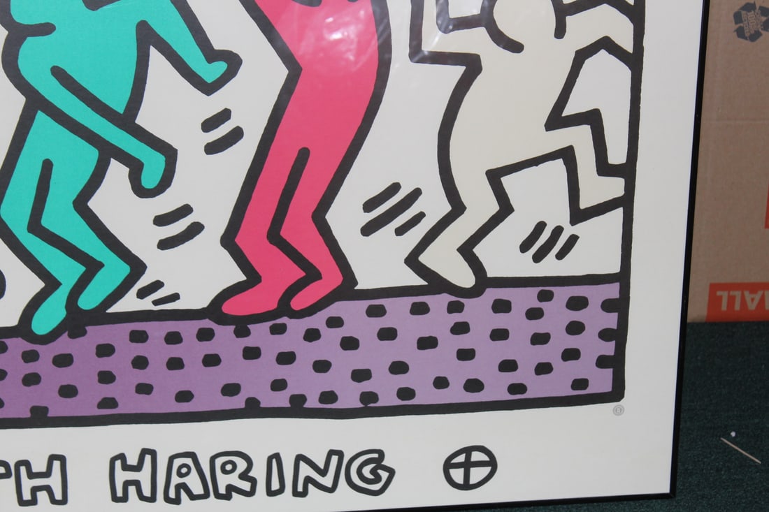 A Framed Keith Haring Poster - 4