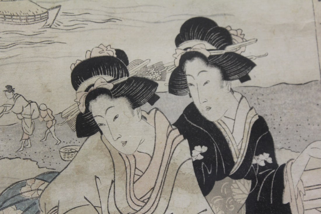 Antique Woodblock Print by Eisen - 10