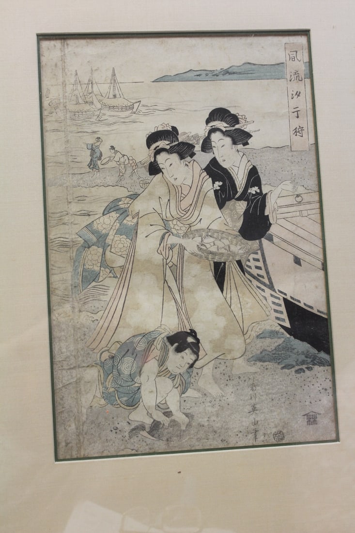Antique Woodblock Print by Eisen - 2