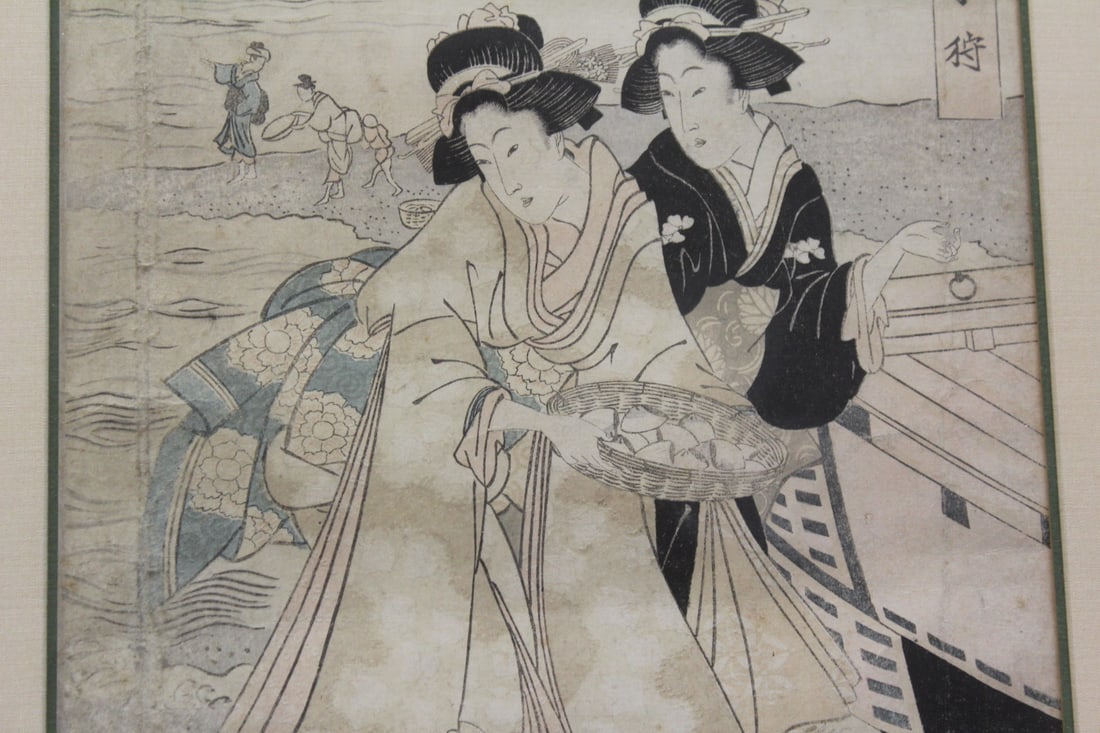 Antique Woodblock Print by Eisen - 4