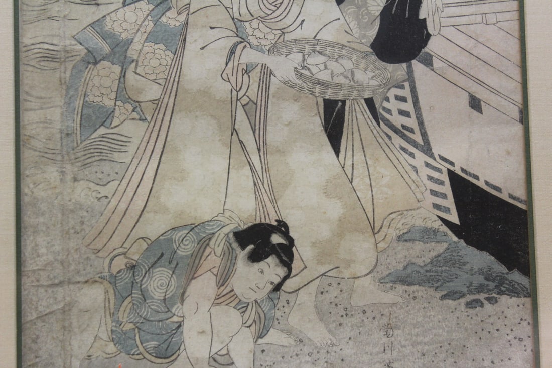 Antique Woodblock Print by Eisen - 5