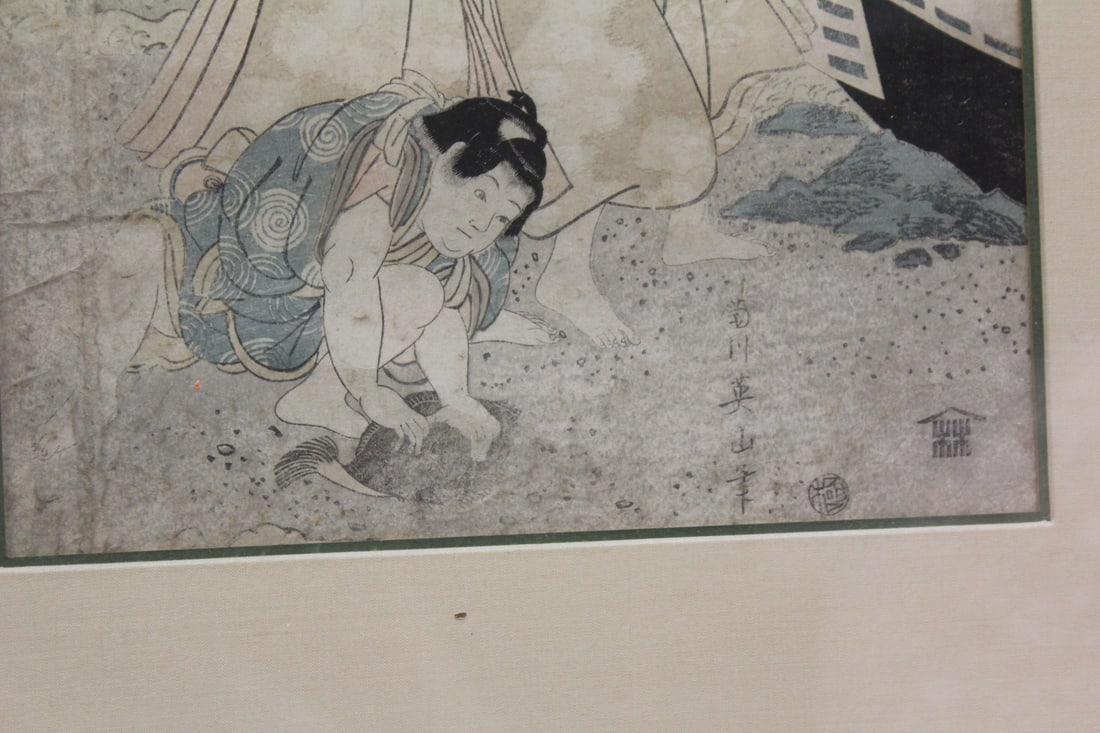Antique Woodblock Print by Eisen - 6