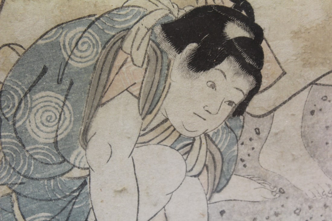 Antique Woodblock Print by Eisen - 8