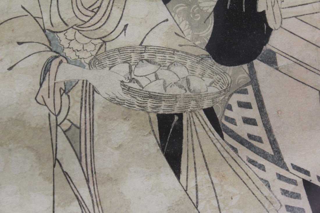 Antique Woodblock Print by Eisen - 9