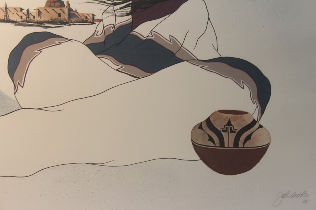 A Signed John White Lithograph - 3