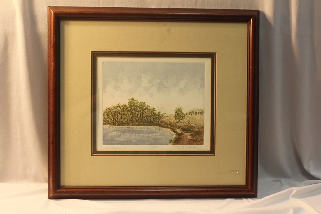 A Signed Dominguez? Lithograph/Print: limited edition - 20" x 18" 