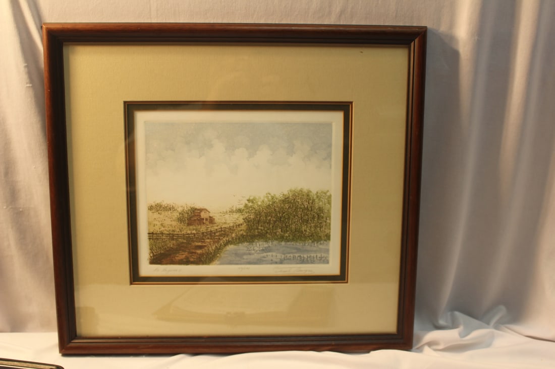 A Signed Dominguez? Lithograph/Print: limited edition - 20" x 18" 