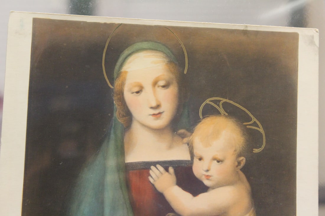 Vintage Madonna and Child Print - 2