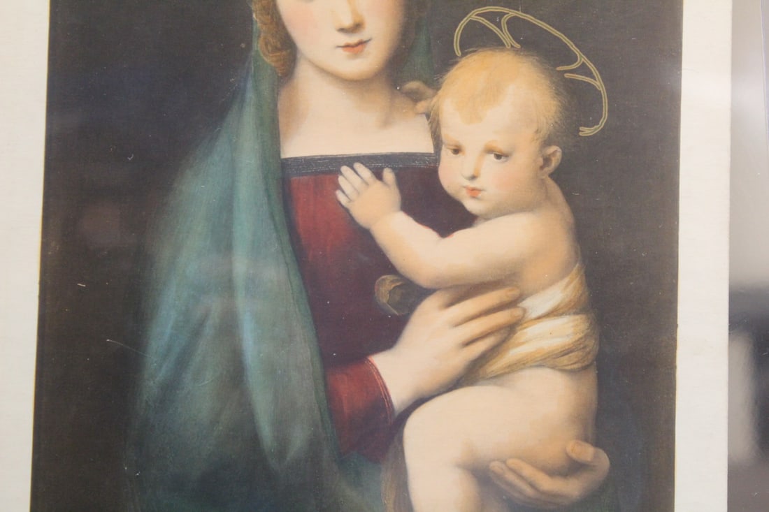 Vintage Madonna and Child Print - 3