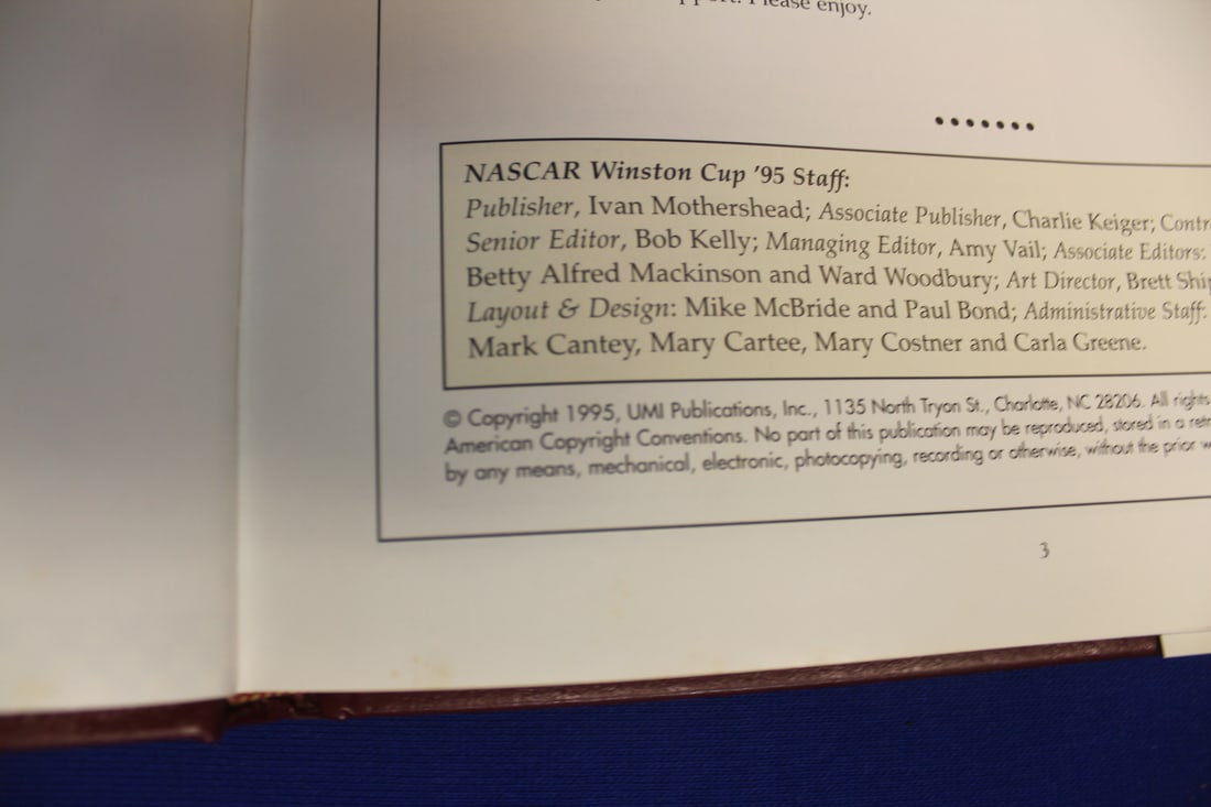 Hardcover Book: Nascar Winston Cup 1995 - 3