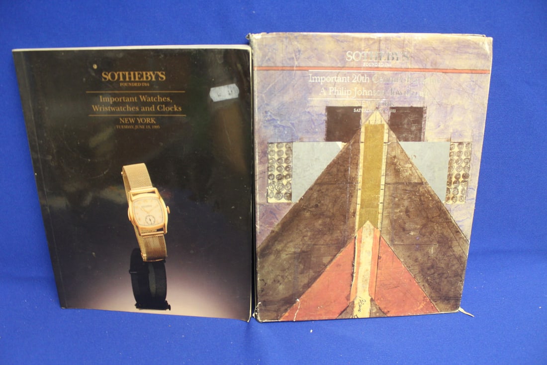 Lot of Two Catalogs from Sotheby's: one is hard cover 
