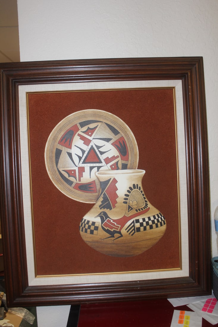 Hopi Artist Erv Johnson Painting (1 of 6)