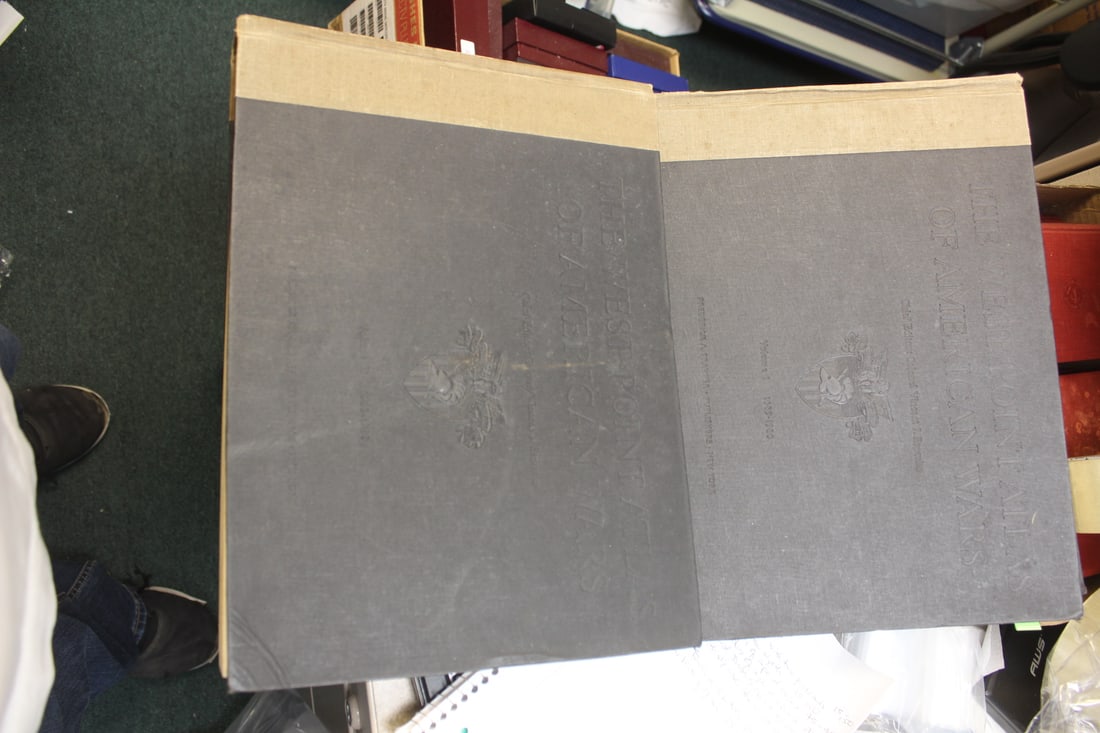 Two Hardcover Books West Point Atlas: The West Point Atlas of American Wars 